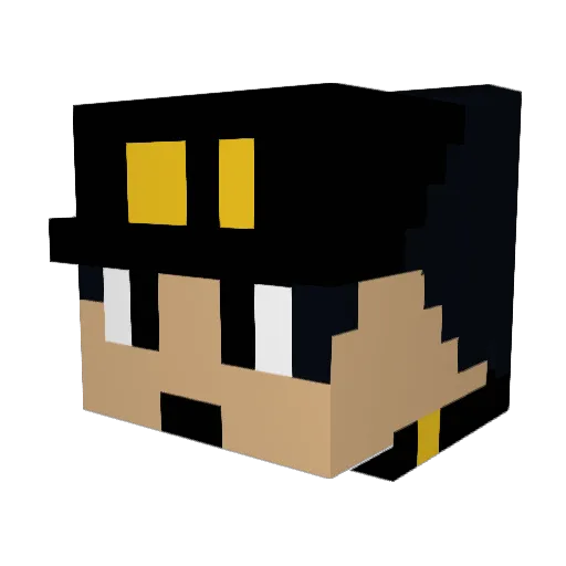 KingGuri21 Minecraft avatar head, 3D render
