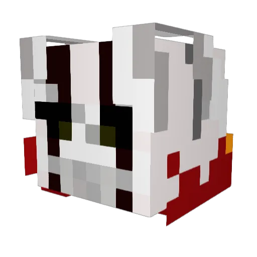 KingHaki Minecraft avatar head, 3D render