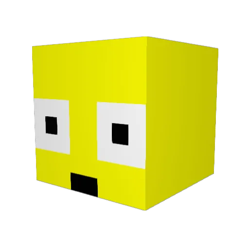 KingHarkinian489 Minecraft avatar head, 3D render