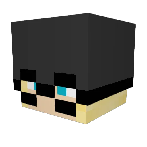 KingHendeles Minecraft avatar head, 3D render