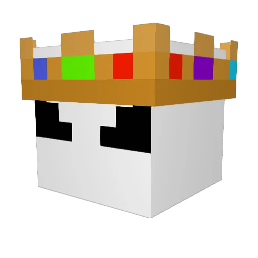 KingHenryVII Minecraft avatar head, 3D render