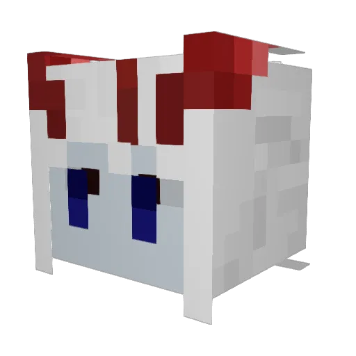 KingHiddenAce Minecraft avatar head, 3D render