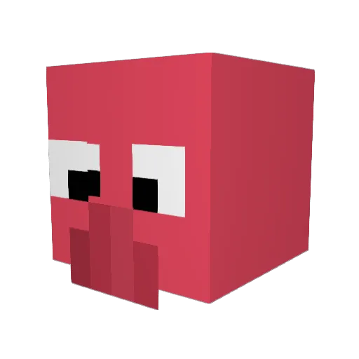 KingHippo74 Minecraft avatar head, 3D render