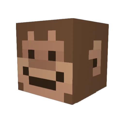 KingHotdog55 Minecraft avatar head, 3D render