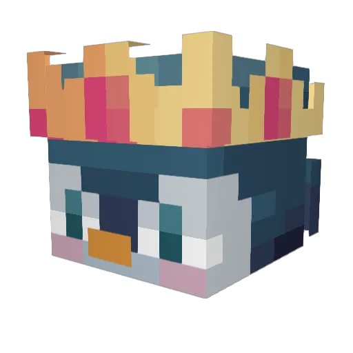 KingIce930 Minecraft avatar head, 3D render
