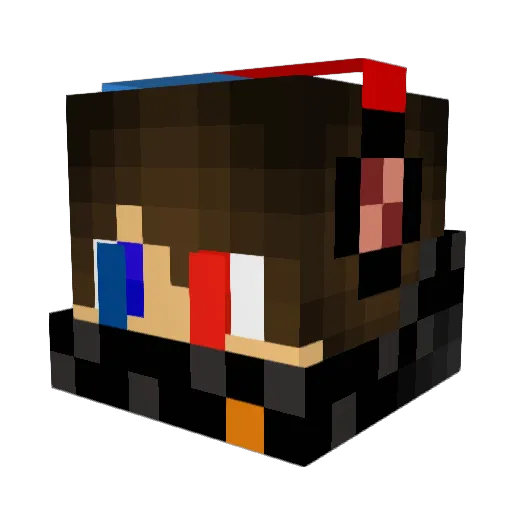 KingJFB Minecraft avatar head, 3D render