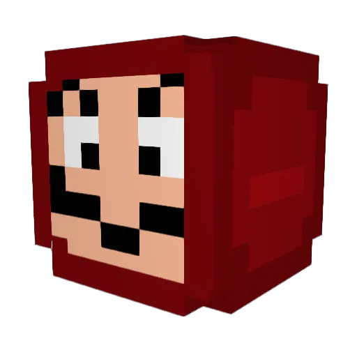 KingJakop Minecraft avatar head, 3D render
