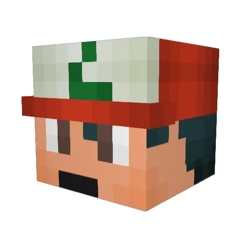 KingJames25 Minecraft avatar head, 3D render