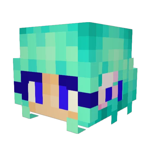 KingJammm Minecraft avatar head, 3D render