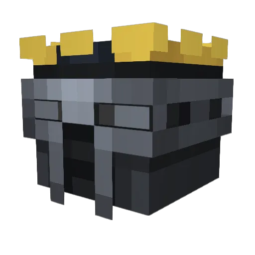 KingJanox Minecraft avatar head, 3D render