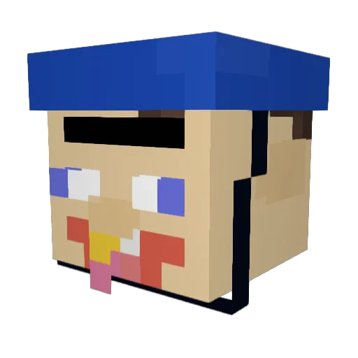 KingJeffy52 Minecraft avatar head, 3D render