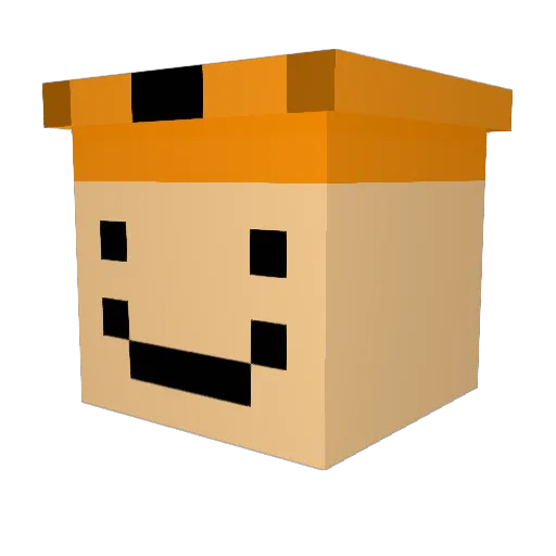 KingJellyFish12 Minecraft avatar head, 3D render