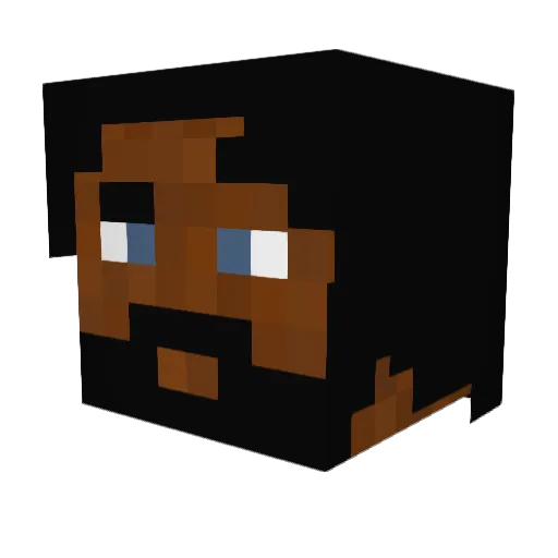 KingJesus Minecraft avatar head, 3D render