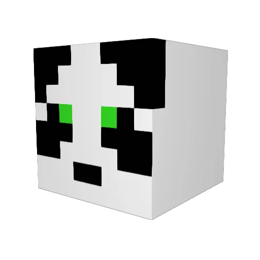 KingJif Minecraft avatar head, 3D render