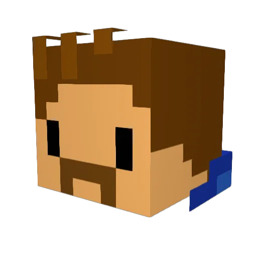 KingJoaoo Minecraft avatar head, 3D render