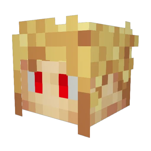 KingJoink Minecraft avatar head, 3D render