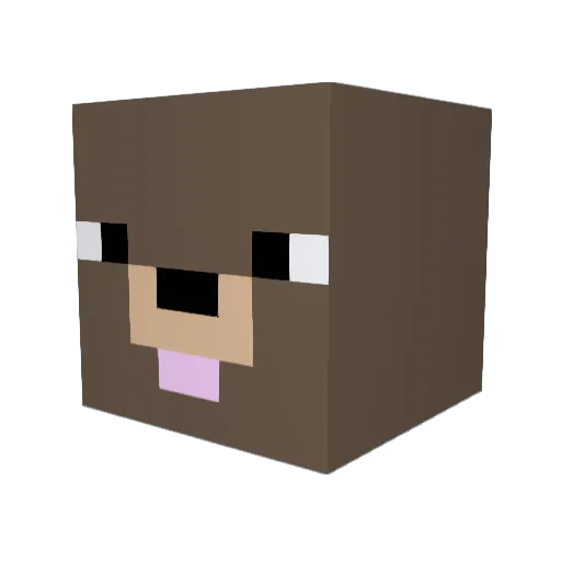 KingJonas97 Minecraft avatar head, 3D render