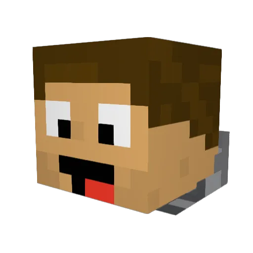 KingJozzo Minecraft avatar head, 3D render