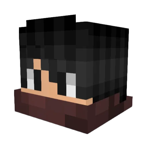 KingJulian19 Minecraft avatar head, 3D render