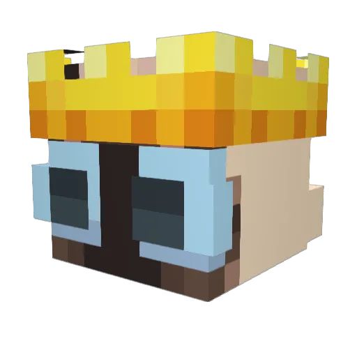 KingJulianL0L Minecraft avatar head, 3D render
