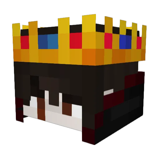 KingJustin123 Minecraft avatar head, 3D render