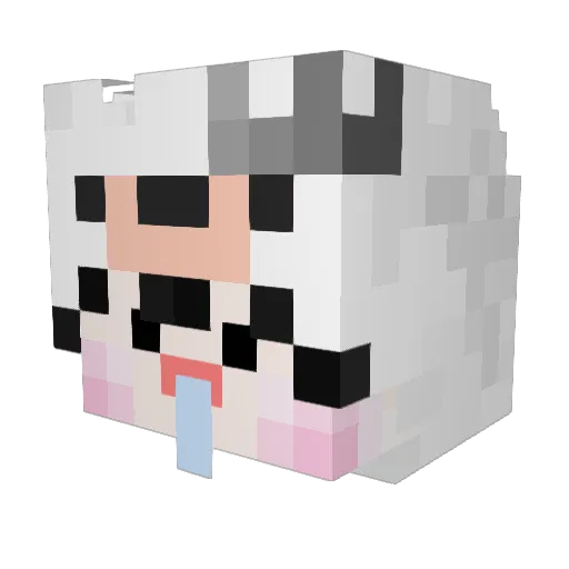 KingKa2 Minecraft avatar head, 3D render