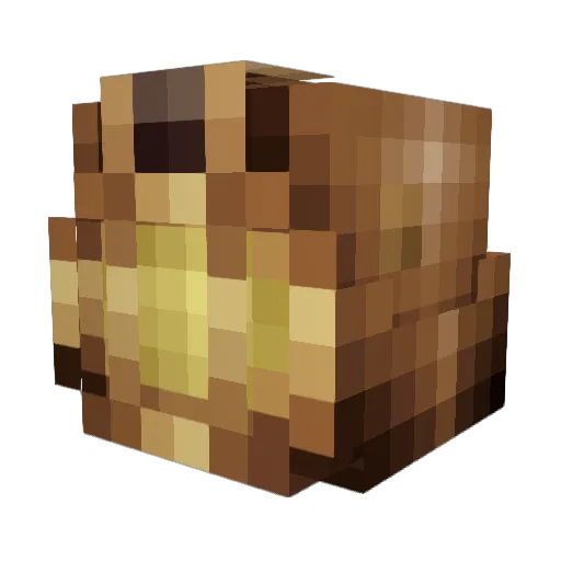 KingKana Minecraft avatar head, 3D render