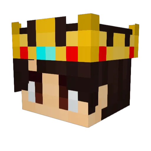 KingKeltron Minecraft avatar head, 3D render