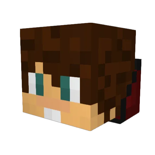 KingKidoK Minecraft avatar head, 3D render