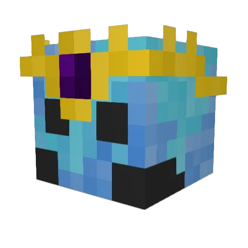 KingKing312 Minecraft avatar head, 3D render