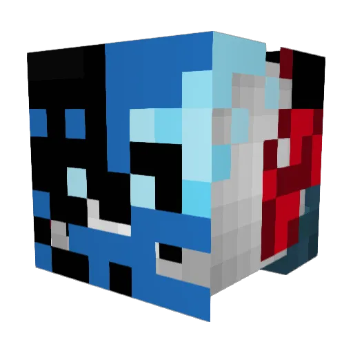 KingKoal Minecraft avatar head, 3D render