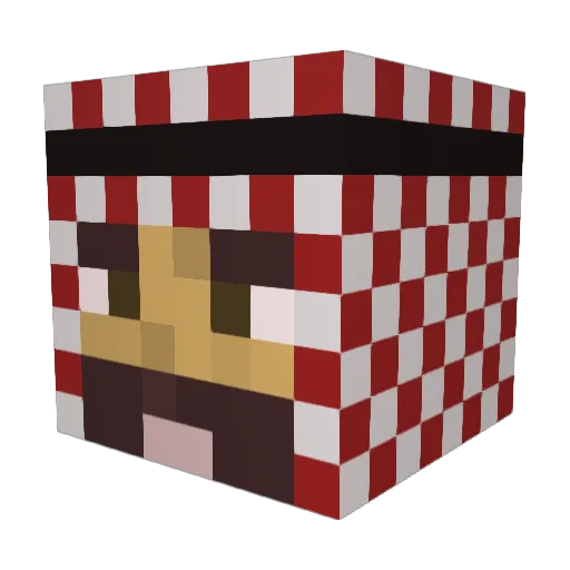 KingKogsi Minecraft avatar head, 3D render