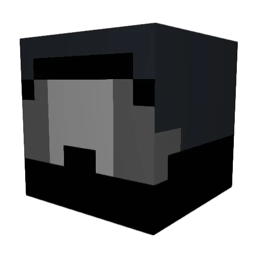 KingKongBu Minecraft avatar head, 3D render