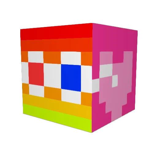 KingKongWaffel Minecraft avatar head, 3D render