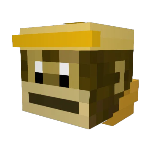 KingKongZx Minecraft avatar head, 3D render