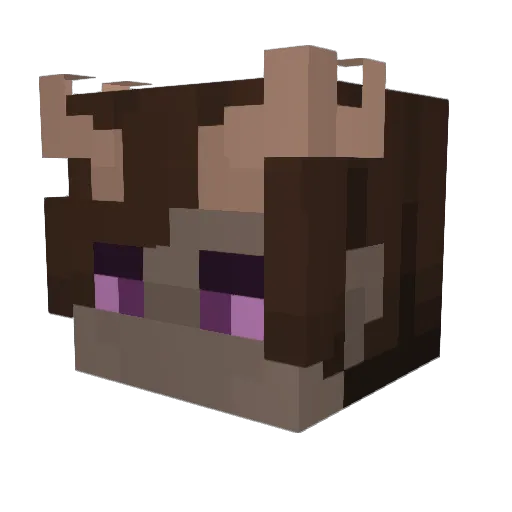 KingKorbus Minecraft avatar head, 3D render