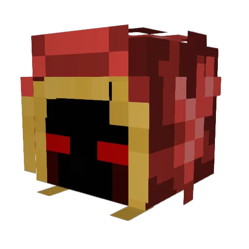 KingKratzo Minecraft avatar head, 3D render