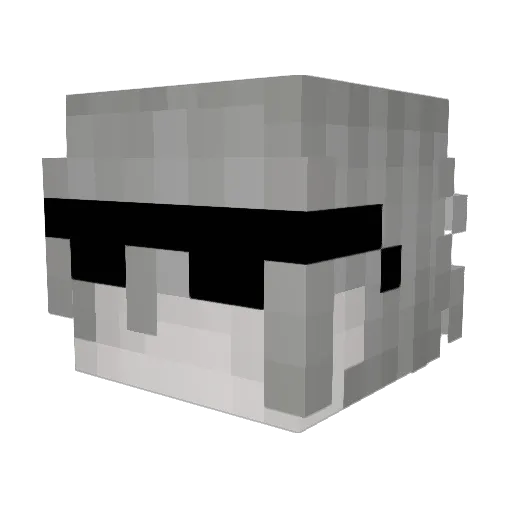 KingKsoo Minecraft avatar head, 3D render