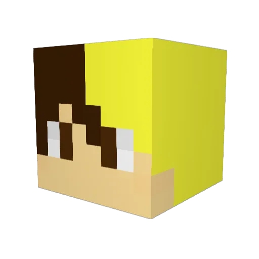 KingKuli87 Minecraft avatar head, 3D render