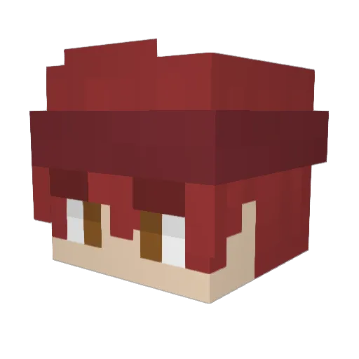 KingLizard97 Minecraft avatar head, 3D render