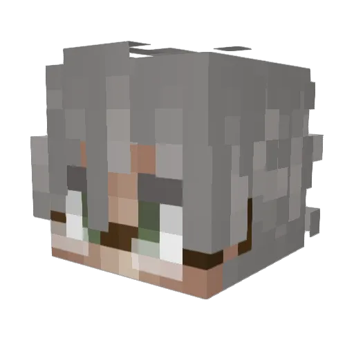 KingLouisVII Minecraft avatar head, 3D render
