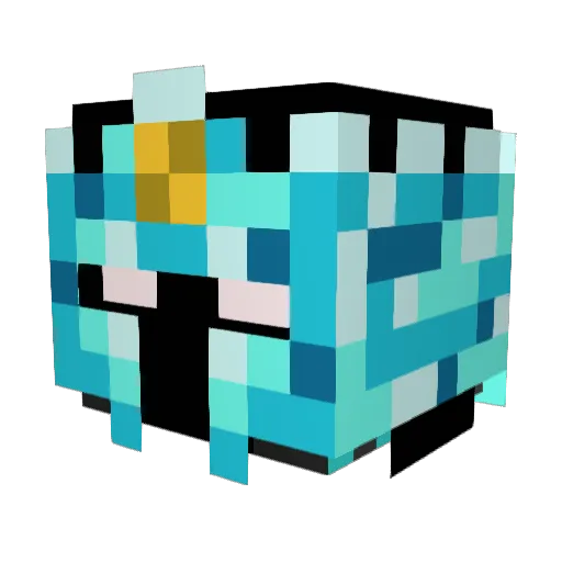 KingLukey Minecraft avatar head, 3D render