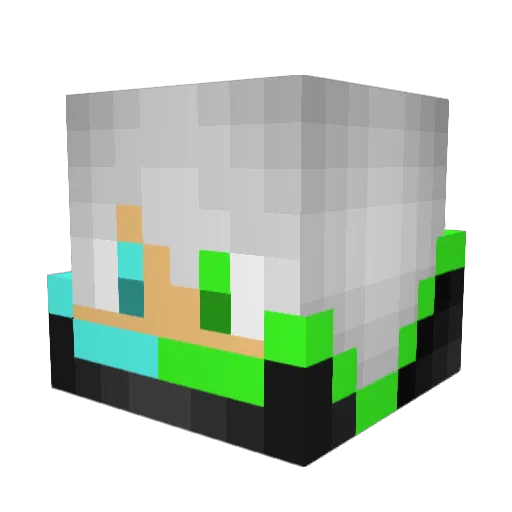KingLyre Minecraft avatar head, 3D render