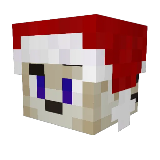 KingMCPVP Minecraft avatar head, 3D render