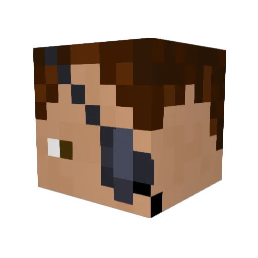 KingMagic05 Minecraft avatar head, 3D render