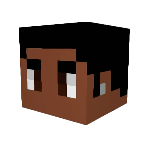 KingMayes Minecraft avatar head, 3D render