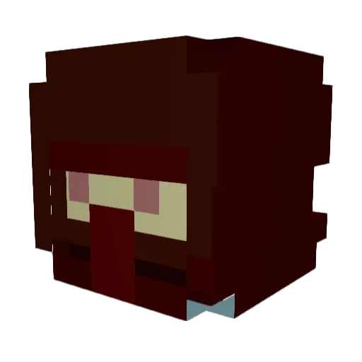 KingMenelik616 Minecraft avatar head, 3D render