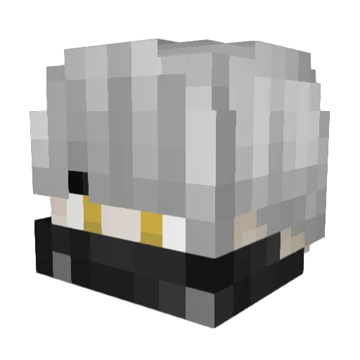 KingMile Minecraft avatar head, 3D render