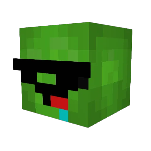 KingMonkee Minecraft avatar head, 3D render