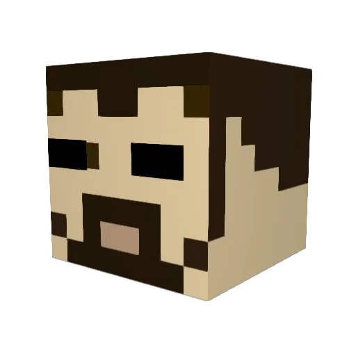 KingMonstar Minecraft avatar head, 3D render